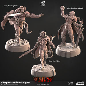 3D Printed Cast n Play Vampires - Vampire Shadow Knights 28mm 32mm D&D