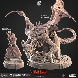 3D Printed Cast n Play Vampire Oldmaster Mithrulis Vampires Set 28mm 32mm D&D