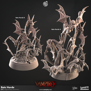 3D Printed Cast n Play Bats Cloud Vampires Set 28mm 32mm D&D