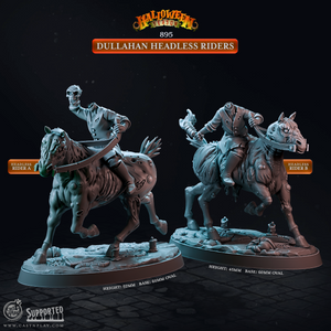 3D Printed Cast n Play Halloween Season Dullahan Headless riders 28mm 32mm D&D