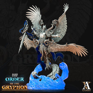 3D Printed Archvillain Games Aratiel the Golden Astral Court Order of the Gryphon 28 32mm D&D