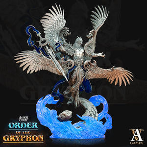 3D Printed Archvillain Games Aratiel the Golden Astral Court Order of the Gryphon 28 32mm D&D