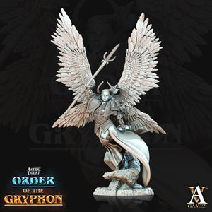 3D Printed Archvillain Games Astral Court Order of the Gryphon - Justiciar Angels Female 28mm 32mm D&D