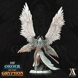 3D Printed Archvillain Games Astral Court Order of the Gryphon - Justiciar Angels Female 28mm 32mm D&D