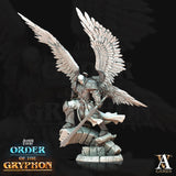 3D Printed Archvillain Games Astral Court Order of the Gryphon - Justiciar Angels Male 28mm 32mm D&D