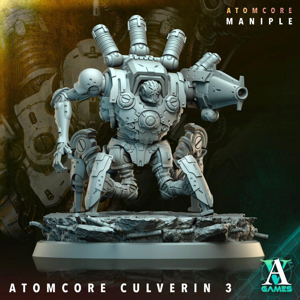 3D Printed Archvillain Games Atomcore Culverin Atomcore Maniple 28 32mm D&D