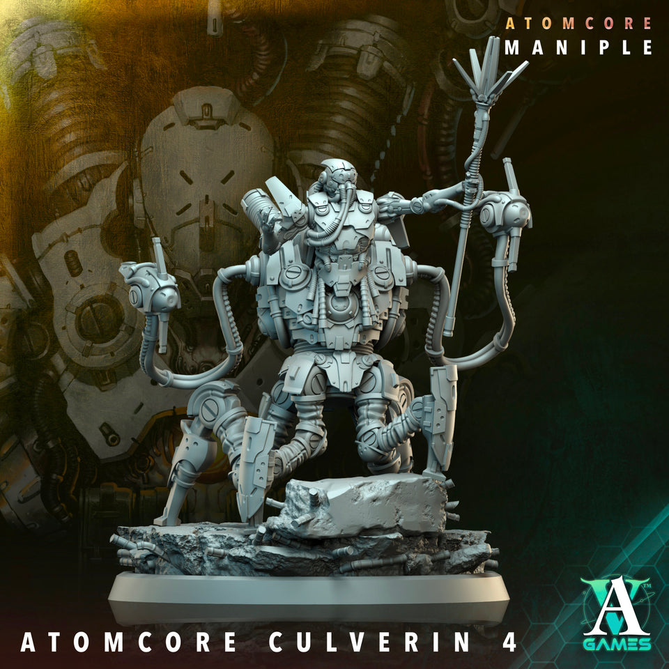 3D Printed Archvillain Games Atomcore Culverin Atomcore Maniple 28 32mm D&D