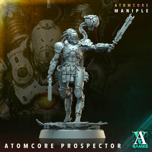 3D Printed Archvillain Games Atomcore Strelets Prospector Atomcore Maniple 28 32mm D&D