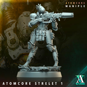 3D Printed Archvillain Games Atomcore Strelets Prospector Atomcore Maniple 28 32mm D&D