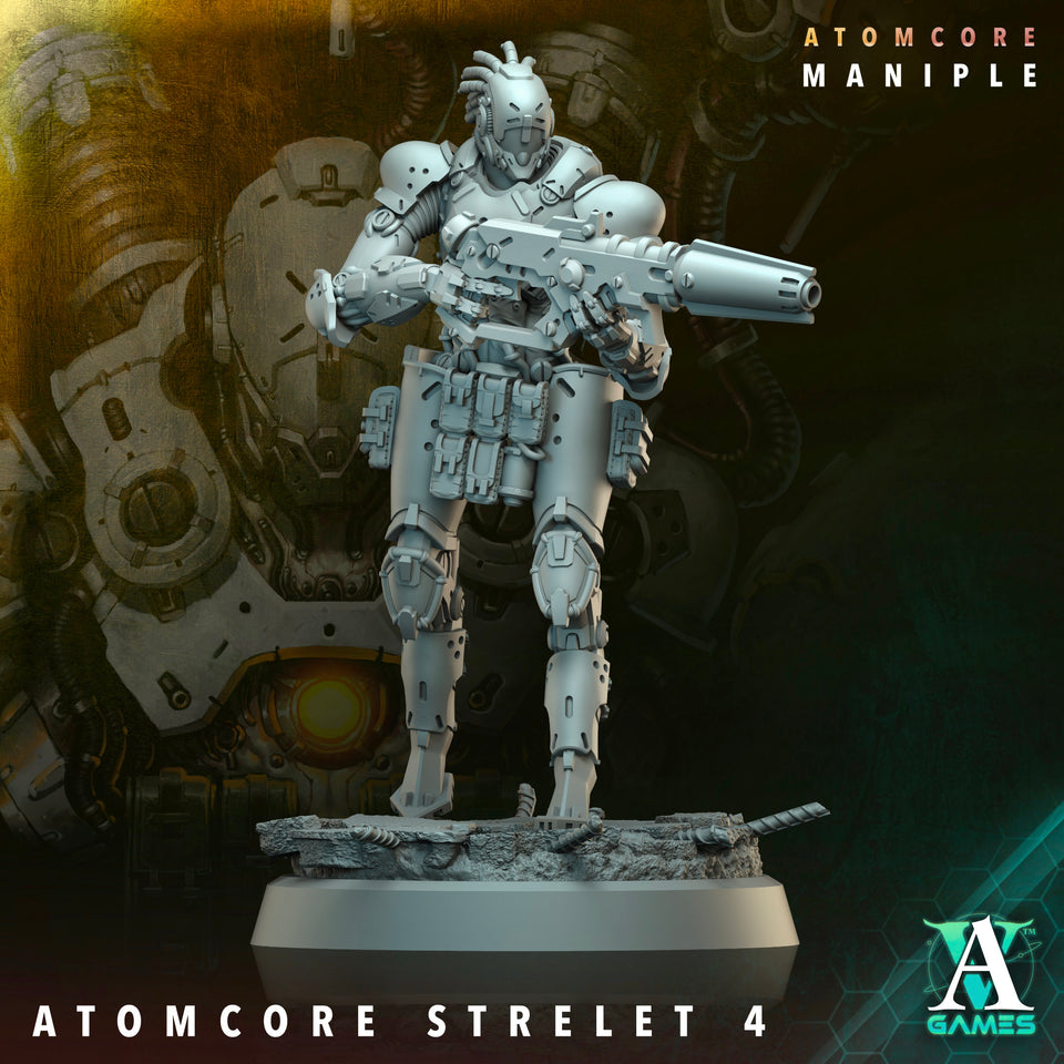 3D Printed Archvillain Games Atomcore Strelets Prospector Atomcore Maniple 28 32mm D&D