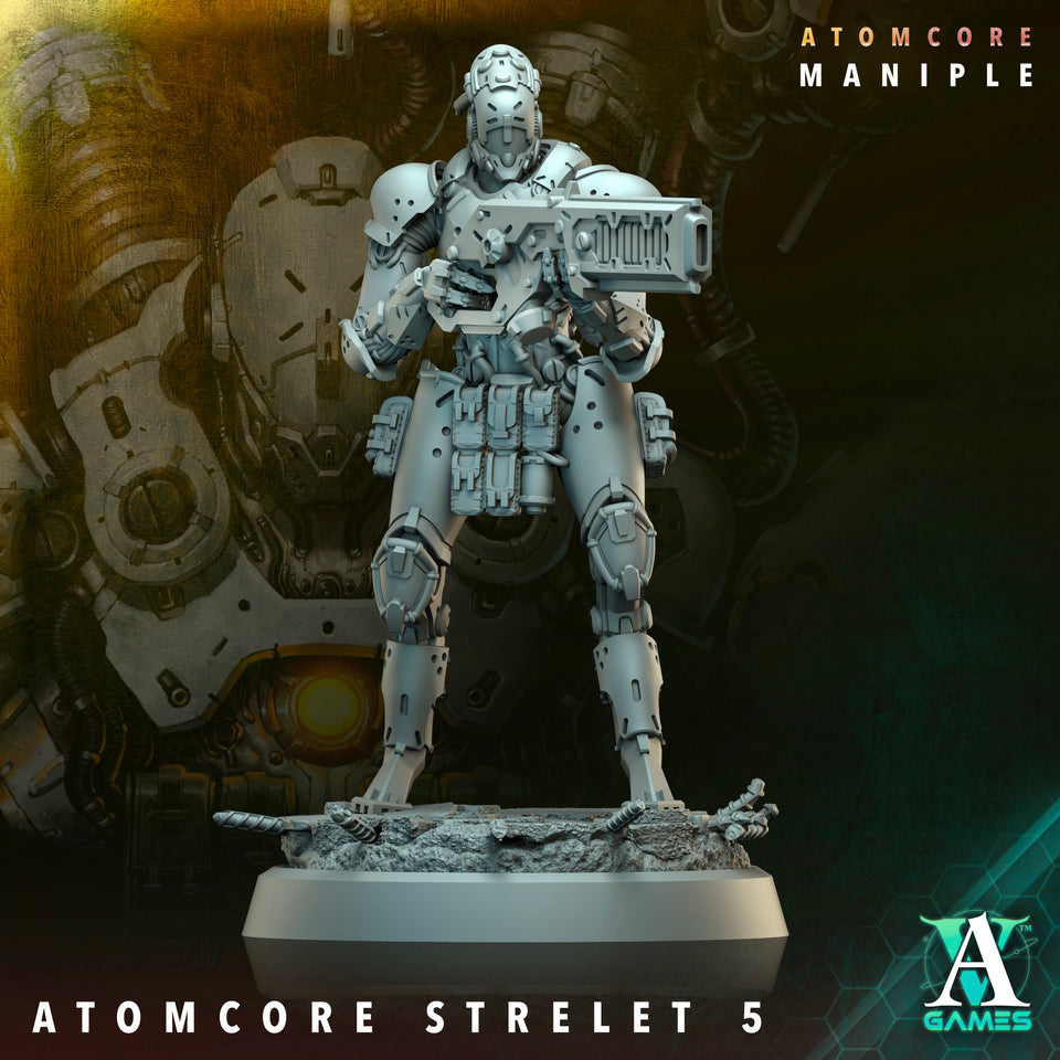 3D Printed Archvillain Games Atomcore Strelets Prospector Atomcore Maniple 28 32mm D&D