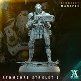 3D Printed Archvillain Games Atomcore Strelets Prospector Atomcore Maniple 28 32mm D&D