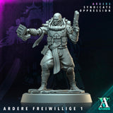 3D Printed Archvillain Games Ardere Freiwillige Ardere - Syndicate Oppression 28 32mm D&D