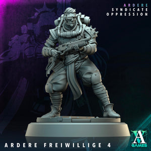 3D Printed Archvillain Games Ardere Freiwillige Ardere - Syndicate Oppression 28 32mm D&D