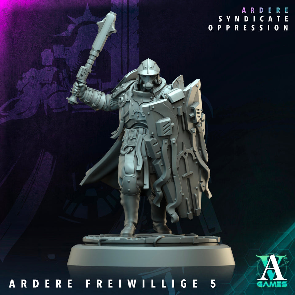 3D Printed Archvillain Games Ardere Freiwillige Ardere - Syndicate Oppression 28 32mm D&D