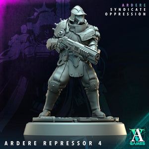 3D Printed Archvillain Games Ardere Repressor Ardere - Syndicate Oppression 28 32mm D&D