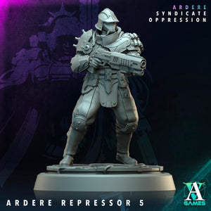 3D Printed Archvillain Games Ardere Repressor Ardere - Syndicate Oppression 28 32mm D&D