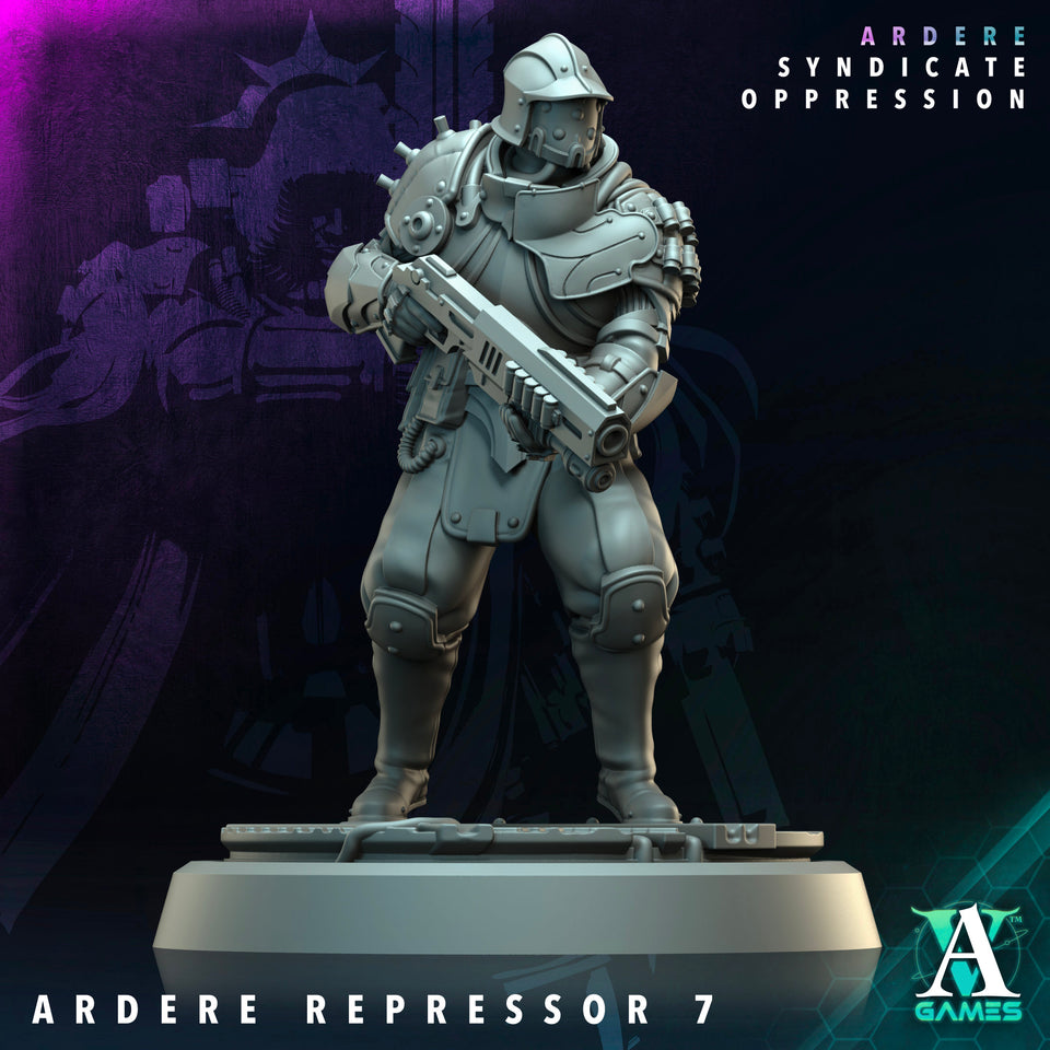 3D Printed Archvillain Games Ardere Repressor Ardere - Syndicate Oppression 28 32mm D&D