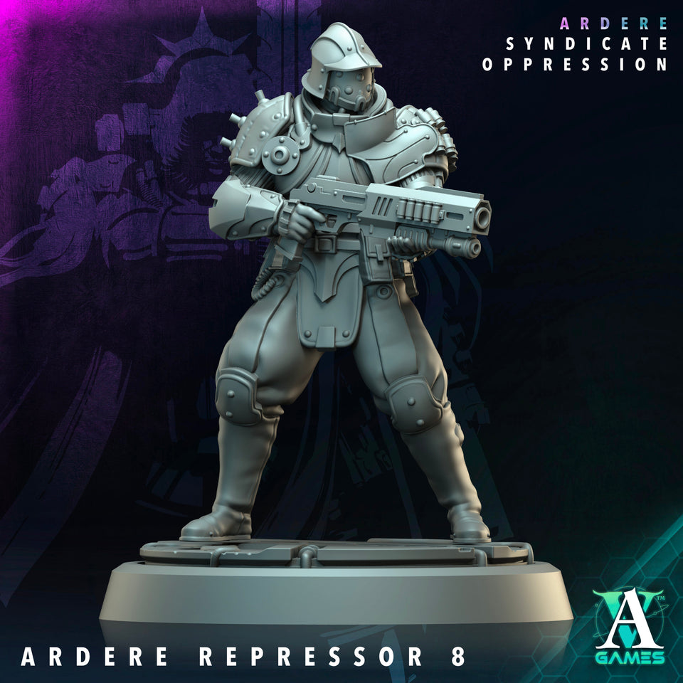 3D Printed Archvillain Games Ardere Repressor Ardere - Syndicate Oppression 28 32mm D&D