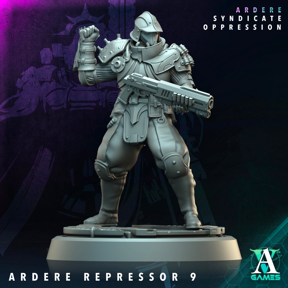 3D Printed Archvillain Games Ardere Repressor Ardere - Syndicate Oppression 28 32mm D&D