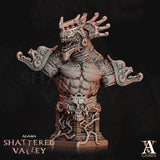 3D Printed Archvillain Games Agama Shattered Valley Tzeekul the Conqueror - Bust  28mm 32mm D&D