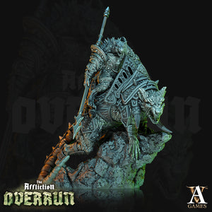 3D Printed Archvillain Games Affliction Overrun - Dire Rat Riders 28mm 32mm D&D