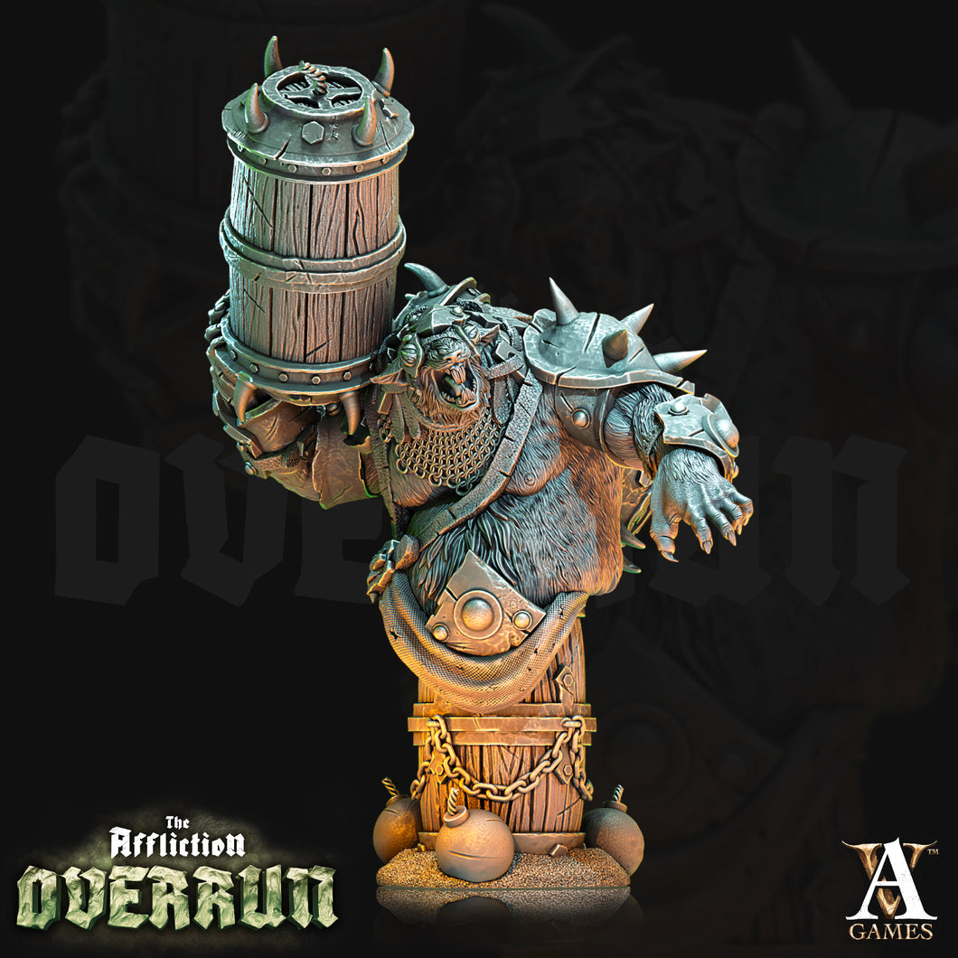 3D Printed Archvillain Games Affliction Overrun - Rat Saboteur Bust 28mm 32mm D&D