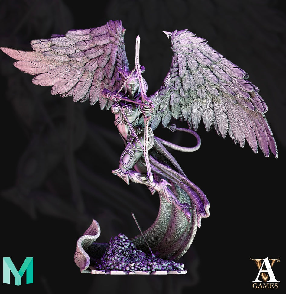 3D Printed Archvillain Games - Amora The Debased Avatar of Cupid of Cupid 28mm 32mm D&D