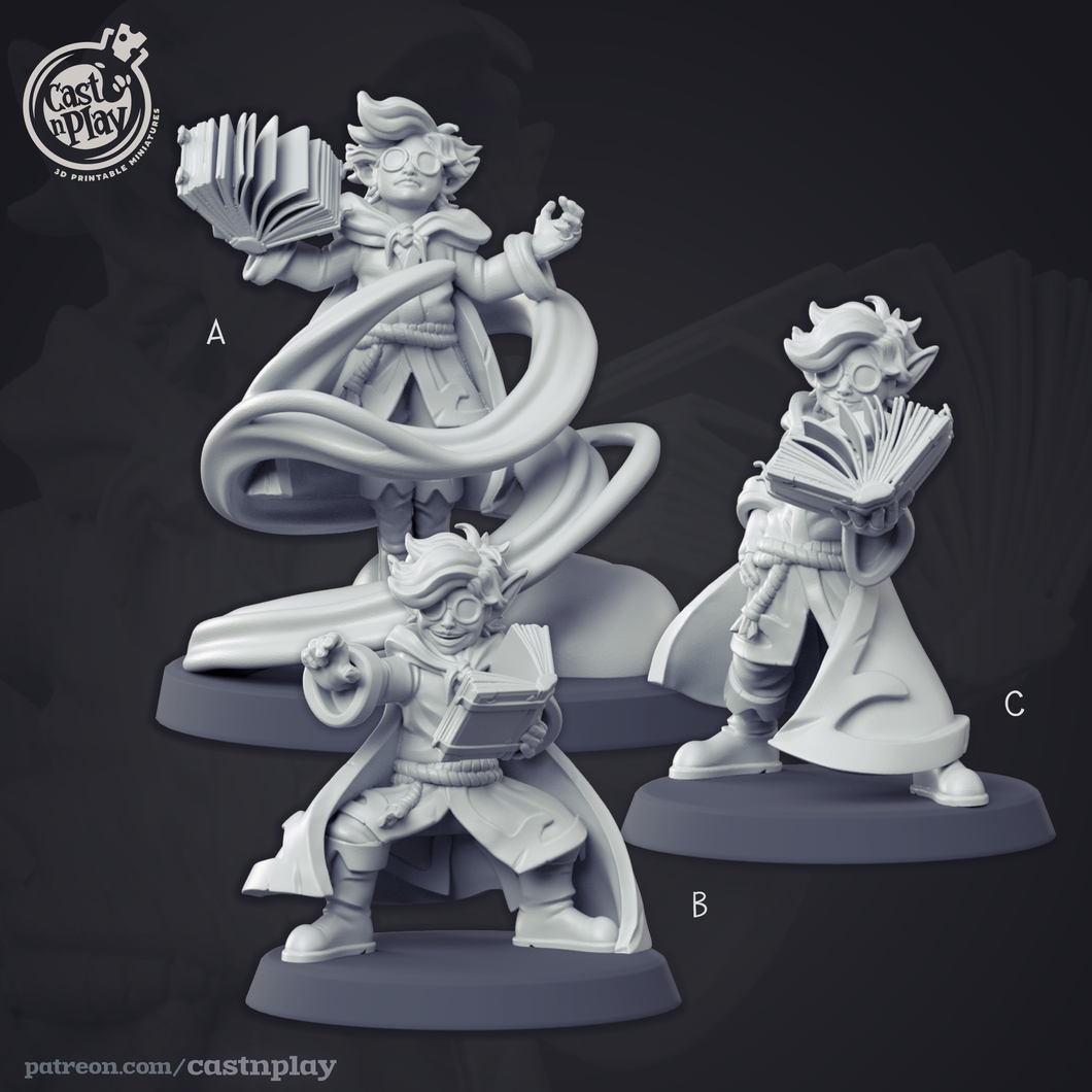 3D Printed Cast n Play Apprentice Wizard Wizards Guild Set 28mm 32mm D&D