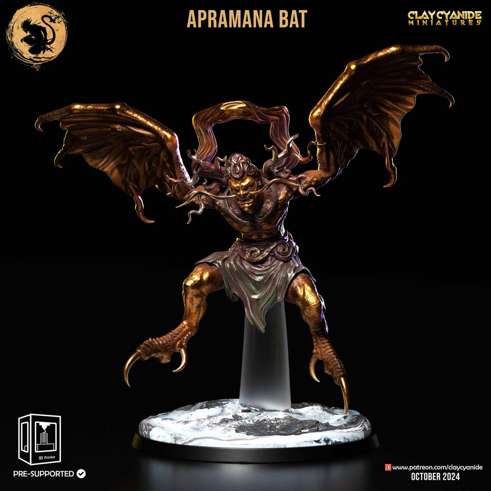 3D Printed Clay Cyanide Apramana Bat Black Myth Wukong Set 28 32 mm D&D