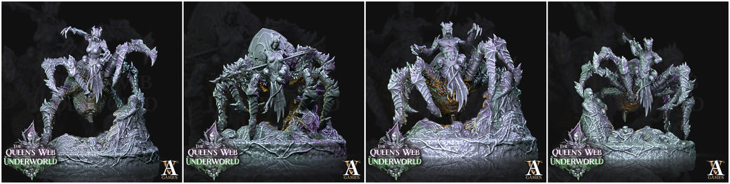 3D Printed Archvillain Games Arachnis The Queen's Web Underworld 28 32mm D&D