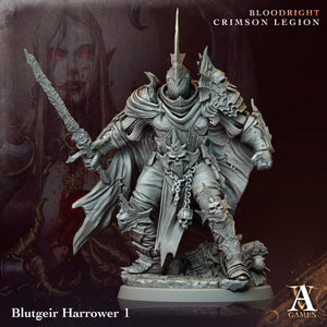 3D Printed Archvillain Games Blutgeir Harrower Bloodright - Crimson Legion 28 32mm D&D