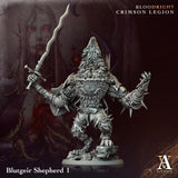 3D Printed Archvillain Games Blutgeir Shepherd Bloodright - Crimson Legion 28 32mm D&D