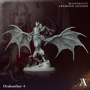 3D Printed Archvillain Games Drakanthar Bloodright - Crimson Legion 28 32mm D&D