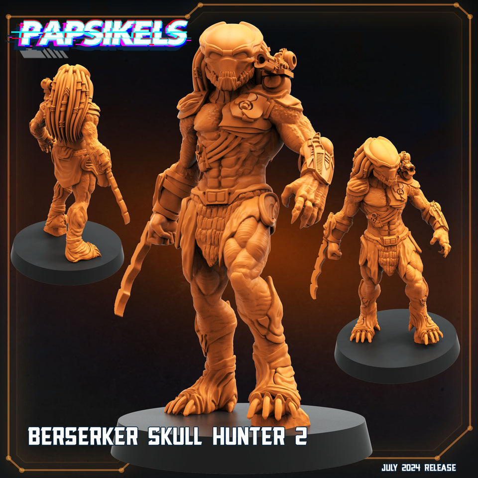 3D Printed Papsikels Berserker Skull Hunter Set July 2024 Scifi 28mm 32mm