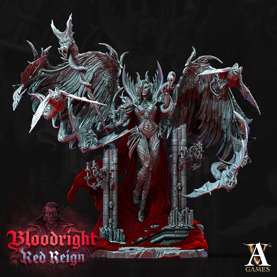 3D Printed Archvillain Games Bloodright Red Reign - Lilith 28mm 32mm D&D