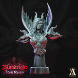 3D Printed Archvillain Games Bloodright Red Reign - Lilith Bust 28mm 32mm D&D