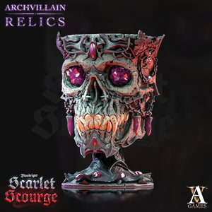 3D Printed Archvillain Games Archvillain Relics - Vampire Elder Skull 28mm 32mm D&D