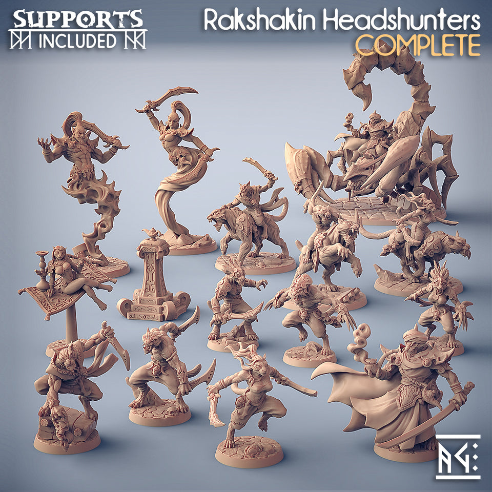 3D Printed Artisan Guild Standalone Rakshakin Weapons Rakshakin Headhunters 28mm 32mm