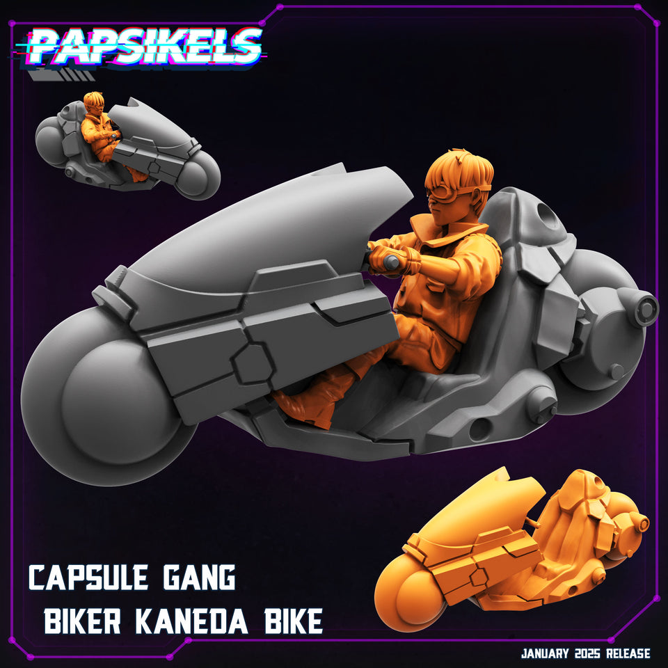 3D Printed Papsikels Capsule Gang Biker Kaneda Bike January 2025 - Cyberpunk 28mm 32mm