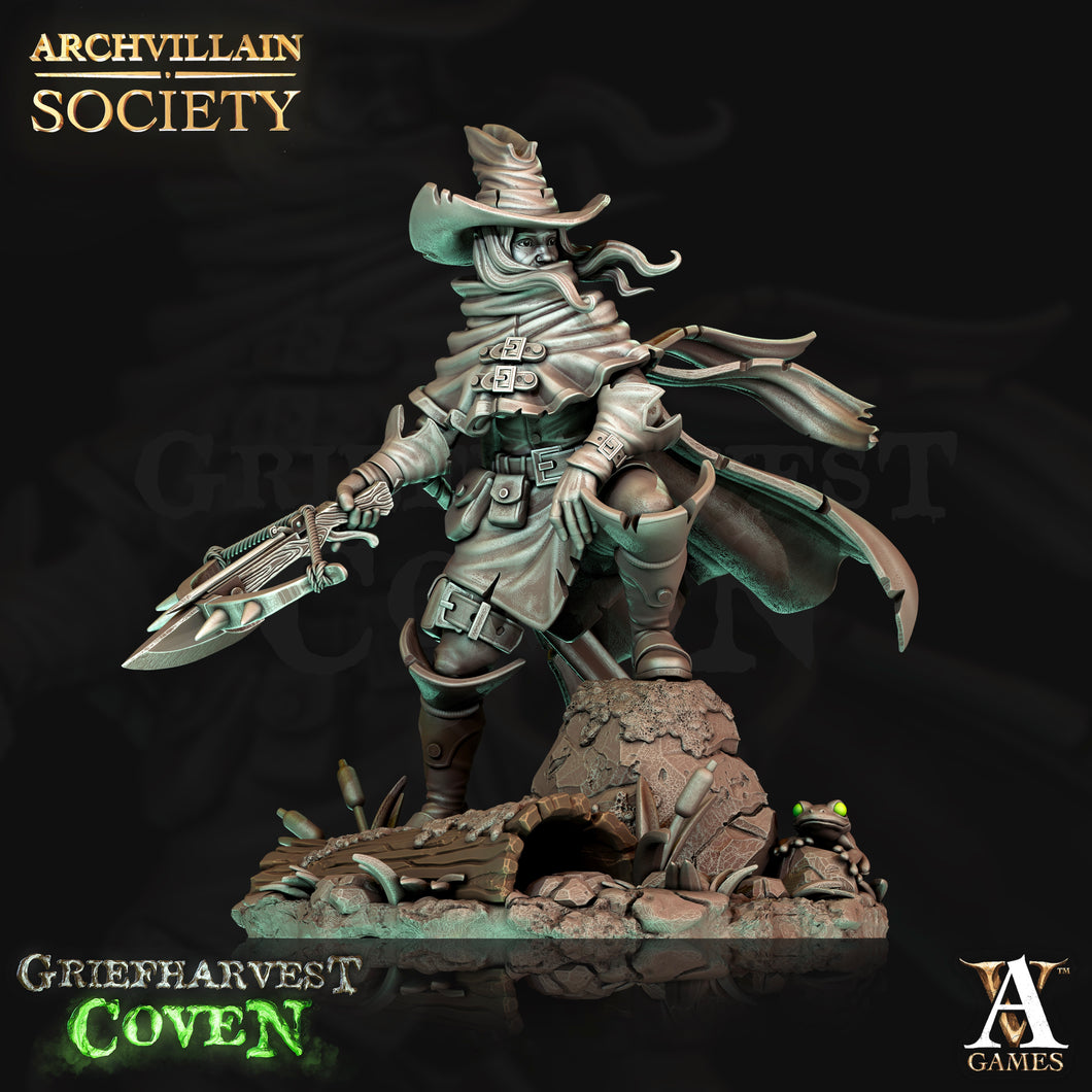 3D Printed Archvillain Games Archvillain Society Vol XV - The Mongoose Bog Hunter 28mm 32mm D&D