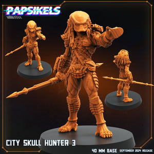 3D Printed Papsikels City Skull Hunter Set SEPTEMBER 2024 SCIFI 28mm 32mm