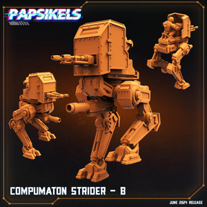 3D Printed Papsikels Compumaton Strider Set JUNE 2024 SCIFI 28mm 32mm