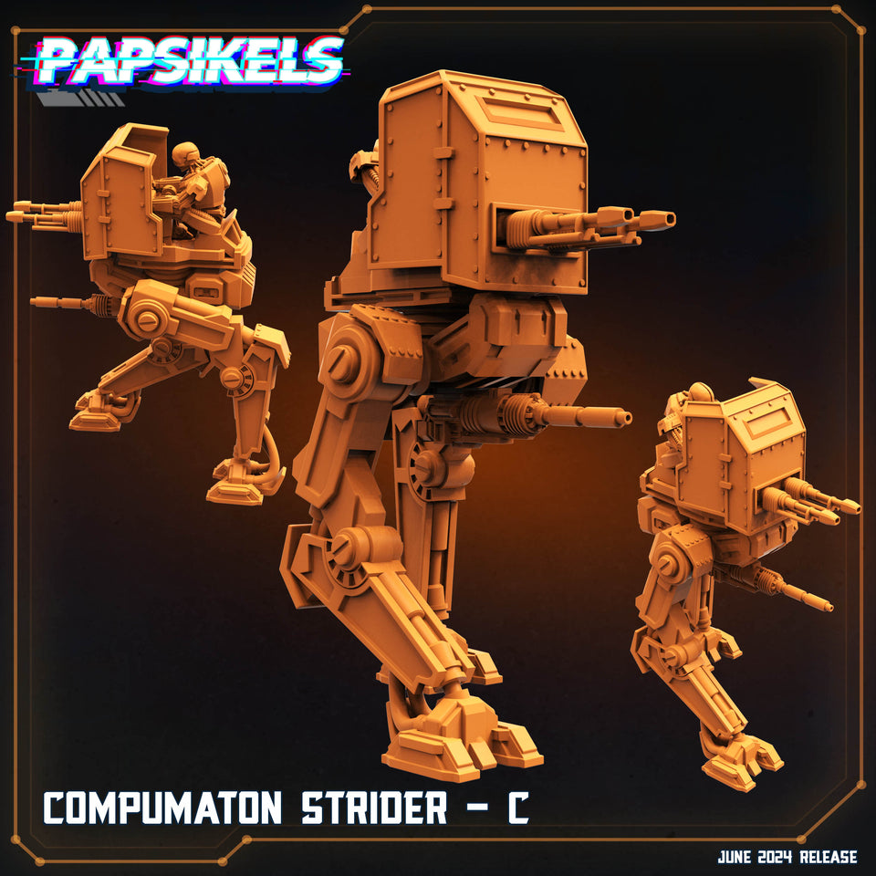 3D Printed Papsikels Compumaton Strider Set JUNE 2024 SCIFI 28mm 32mm