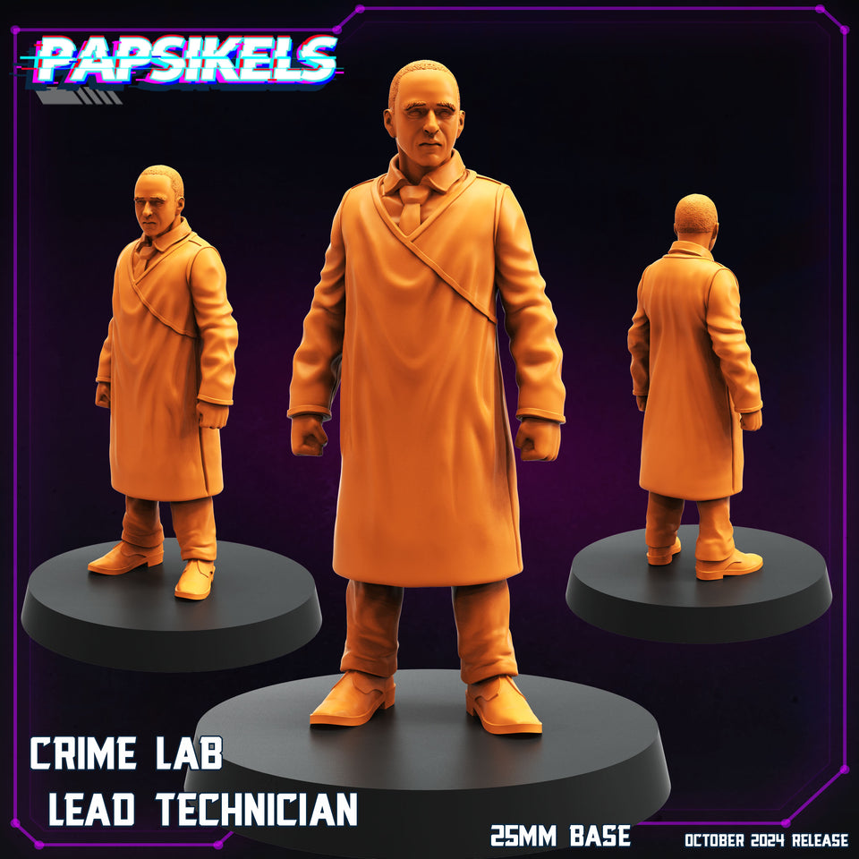 3D Printed Papsikels Crime Lab Lead Technician October 2024 Cyberpunk 28mm 32mm