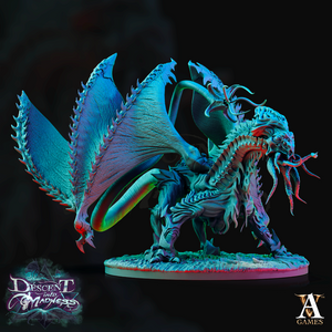 3D Printed Archvillain Games Cerebrax the Devourer Descent into Madness 28 32mm D&D