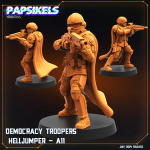 3D Printed Papsikels Democracy Trooper Helljumper Set July 2024 Scifi 28mm 32mm