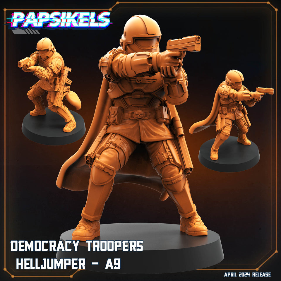 3D Printed Papsikels Democracy Trooper Helljumper A9 28mm 32mm