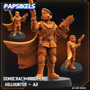 3D Printed Papsikels Democracy Trooper Hellhunter Set July 2024 Scifi 28mm 32mm