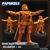 3D Printed Papsikels Democracy Trooper Hellhunter Set July 2024 Scifi 28mm 32mm